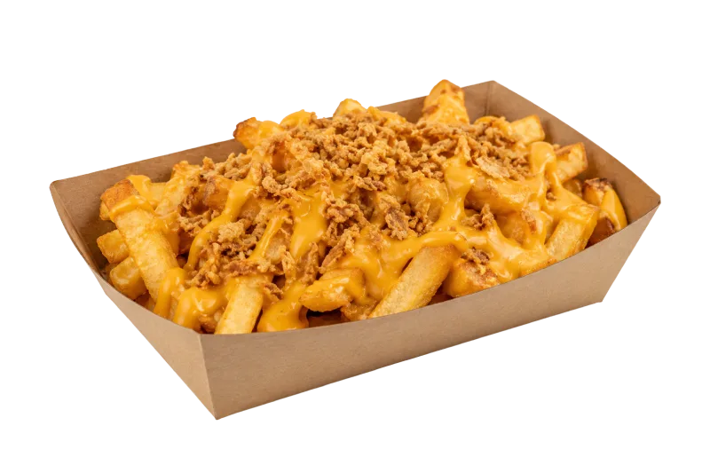 Frites aux oignons crispy avec cheddar ou gruyère